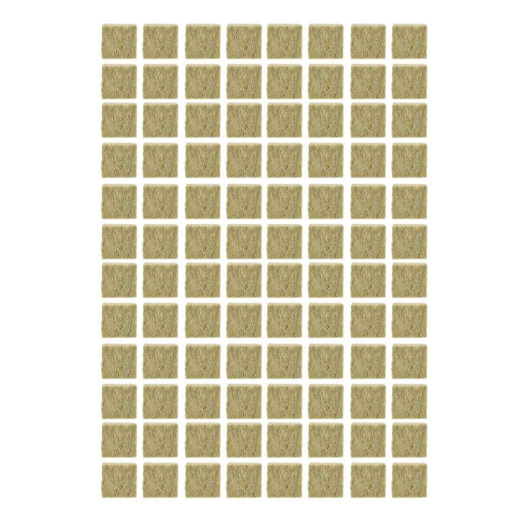 96PCS Plant Seedling Block Stonewool Grow Block Starter Plugs Garden Seedling Block for Agricultural