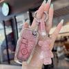 Crystal Pink Tpu For Ford Fusion Mustang Kuga Ecosport Explorer F-250 F-350 F-450 F-550 Raptor F150 Car Key Case Cover Holder