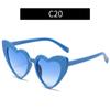 Fashion new multi-color love sunglasses, parent-child personalized glitter sunglasses, European and American beach sunglasses