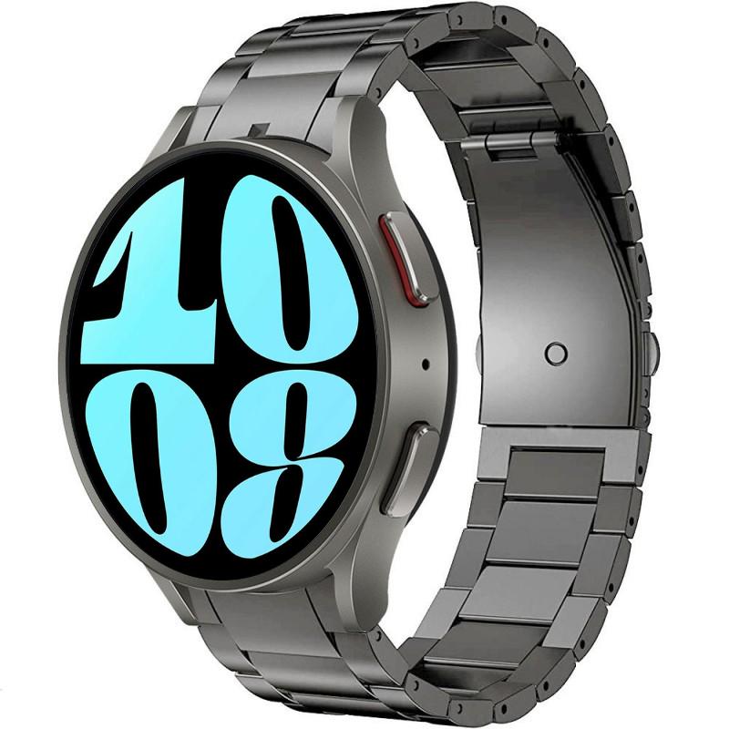 

Оригінальний титановий ремінець для Samsung Galaxy Watch 6 Classic 47 мм 43 мм металевий браслет для Watch 7/6/5/4 44 мм 40 мм/5 Pro 45 мм ремінець Watch 6 Classic 47mm сірий