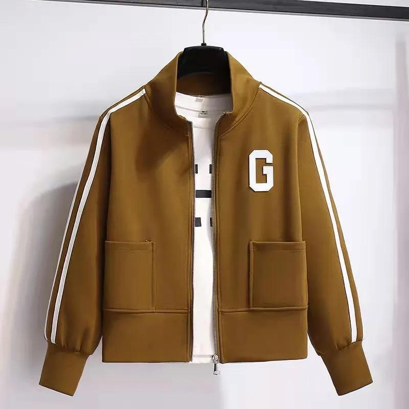 Jacket Stand-up Collar Sweater Women Spring and Autumn Loose Casual Short Fashion Thin Jacket Women