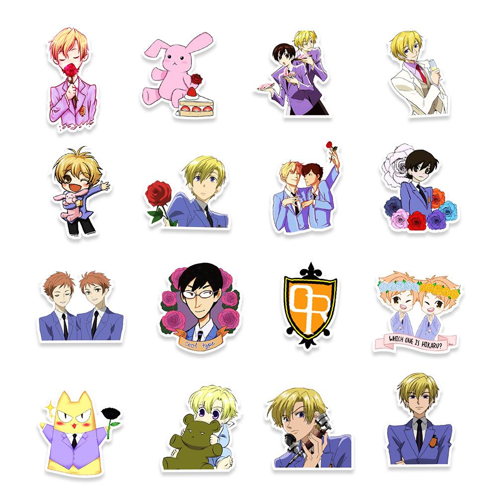 50 Pictures of Anime Campus Men's Public Relations Department Graffiti Stickers Balance Bike Skateboard Motorcycle Decoration Stickers