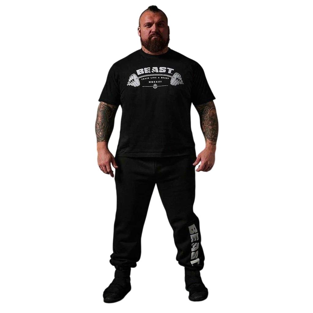 BEAST Unisex Adult Barbell Relaxed Fit T-Shirt