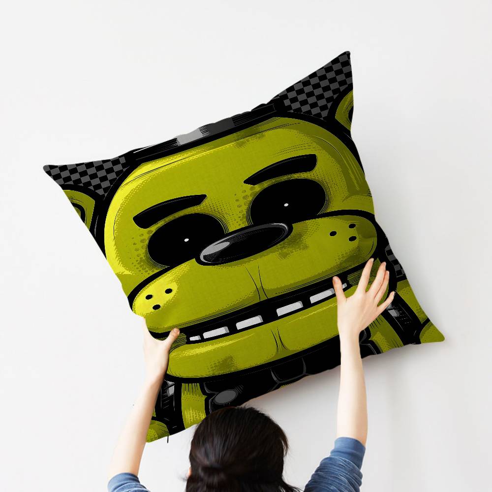 Five NNights Anime FFreddys Maple Design Cushion Cover Happy Autumn Harvest Decor Holiday Decorati Pillow Cover