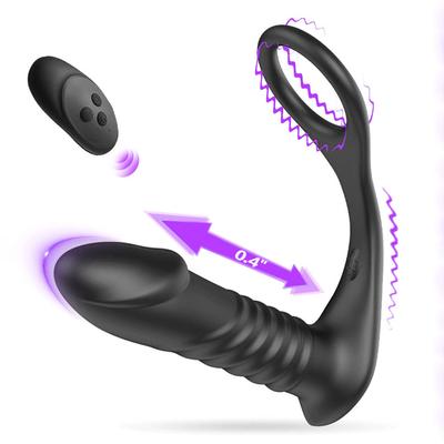 Teleskop-Prostata-Massagegerät, Vibrator für Männer, Fernbedienung, Butt Plug, Anal, vibrierender Dildo, Sexspielzeug für Frauen