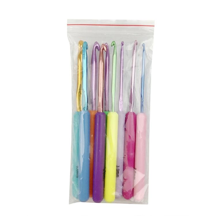 9Pcs Ergonomic Crochet Hook for Beginner Adult Crochet Weaving Crocheting ABS Handle Crochet Hook Needle 2.5mm-6.5mm