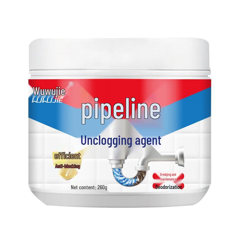 Powerful 280g Drain Unblocker & Cleaner: Dissolves Kitchen, Floor, and Toilet Clogs