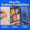 600pcs Plastic Storage Box Crochet Stitch Markers Colored Iron Metal Knitting Pins  For Knitting