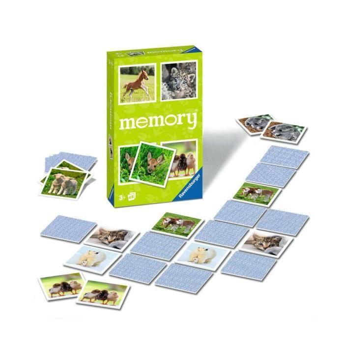 Jeu de mémoire - RAVENSBURGER - Jonge Dieren Memory - Enfant - Multicolore - 3 ans et plus