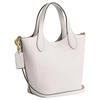 Coach Hanna 17 Magnetic Closure Logo Leather Bucket Bag Women Handbags Chalk-White CR168-IMCHK