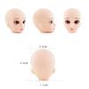 Soft Plastic DIY Girl Doll Head For 11.5" 1/6 Doll Heads For BJD Doll's Practicing Makeup Head Without Hair Dolls Accessories