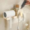 Adhesive Bathroom Hair Dryer Holder Vanities Storage Station For Styling Tools Makeup Accessories Easy Installation