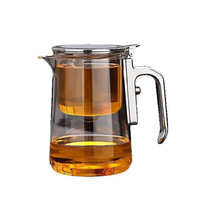 New tea infuser with tea-water separation, magnetic suction cup, heat-resistant glass filter, tea brewing device, kung fu set