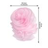 Fiori Petto 3D Stratificati Decorazione Abbigliamento Pieghettato Corsage Nuovo Fiore Rosa in Chiffon