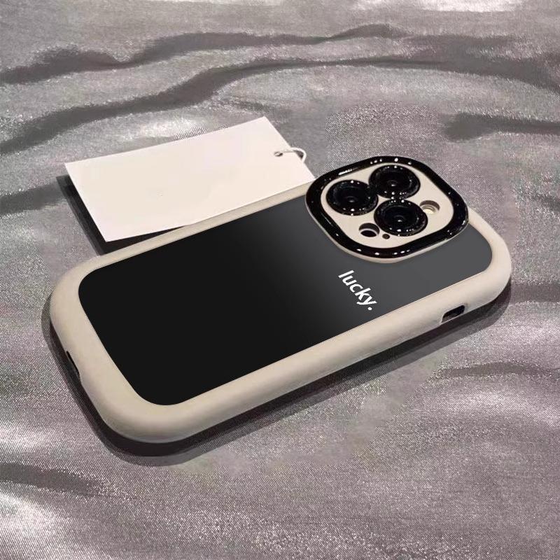 Applicable To Apple 16promax Mobile Phone Case New Painted Iphone14pro Simple Gradient 15 Puff 13 12