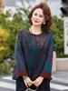Spring Chinese Style Jacket for Middle-Aged and Elderly Women: Fashionable Top for Mothers and Grandmothers, Perfect for Spring and Autumn