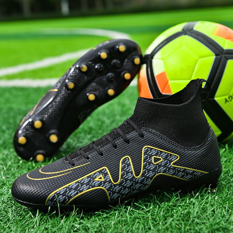 Football shoes men's and women's high-top AG long nails TF broken nails student campus football game training shoes