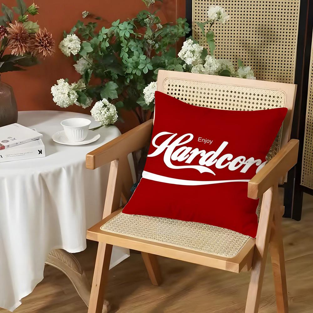 Luxury H-Hardcore Cafe Pillow Case Printing Pillowcase Living Room Sofa Cushion Cover Bedroom Room Decor