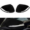 2PCS Car Side Rearview Mirror Cover ABS Carbon Fiber/ Glossy Black for Mercedes-Benz C Class W205 A205 C205 V205 S205 2014-