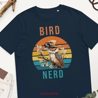 Bird Nerd Organic Cotton T Shirt Watching Lover Nature Funny Watcher Vintage Fashion Stylish Versatile Designer Clothes