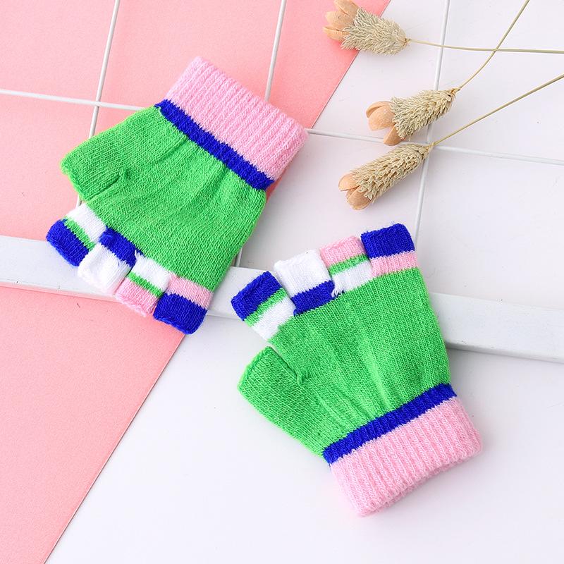 

Детские полупальцевые детские зимние теплые вязаные перчатки для мальчиков и девочек от 1 до 8 лет шерстяные мини-перчатки без пальцев