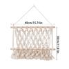 Sturdy Handcrafted Cotton Rope Hangings Book Shelf Storage Rack for Small Items