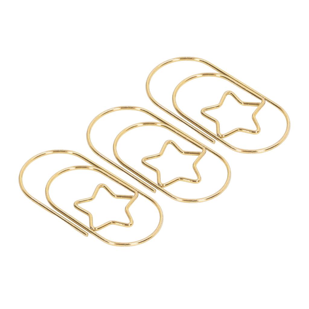 40Pcs   Paperclips Star   Rustproof Coating Multi Purpose Cute Paper Clips for Home School