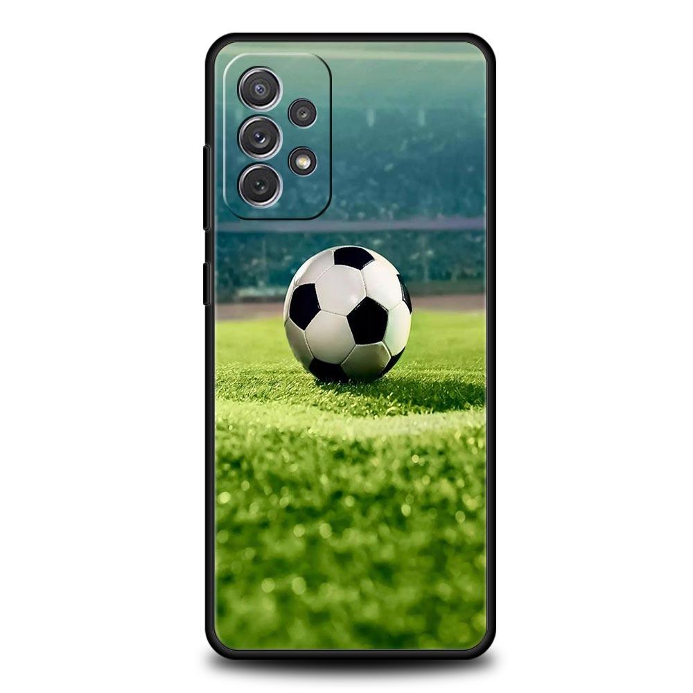 Case For Samsung A15 A13 A51 A71 A41 A31 A21S A03S A05 A12 A32 A52 A23 A25 A33 A53 A73 5G Cover Football Passion Soccer Ball