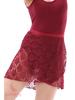 Ballet Chiffon Tulle Midi Skirt with Lace Panel and Tie-Up for Classical and Chinese Dance - Adult and Child Sizes