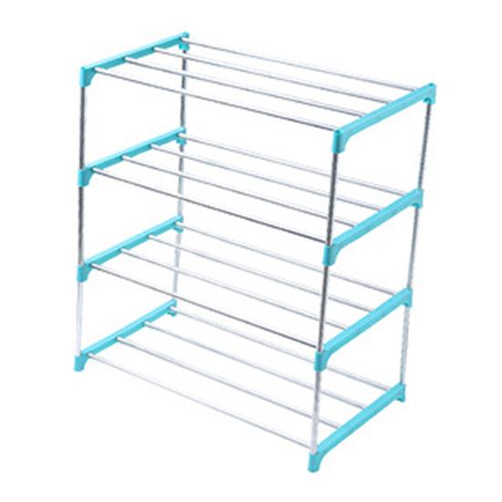 3/4 Layers Stainless Steel Shoe Rack Storage Cabinet Shelf Holder Home Organizer