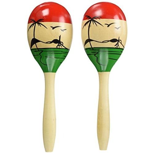 Zen-On Maracas, Egg-Shaped, Three Colors, ZMR-5/TRI