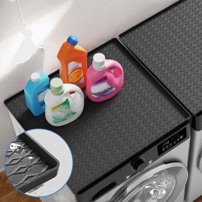 Washing Machine Top Pad Foldable Silicone Dryer Covers For The Top Non-slip Protector Mat Heavy Duty Dryer Supplies For Air