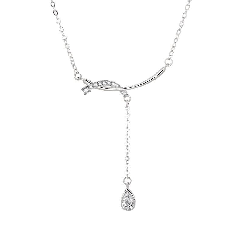 Smile Water Drop Necklace Women'S Personality Fashion Niche Exquisite Ins Cold Style Necklace Premium Durable Quality