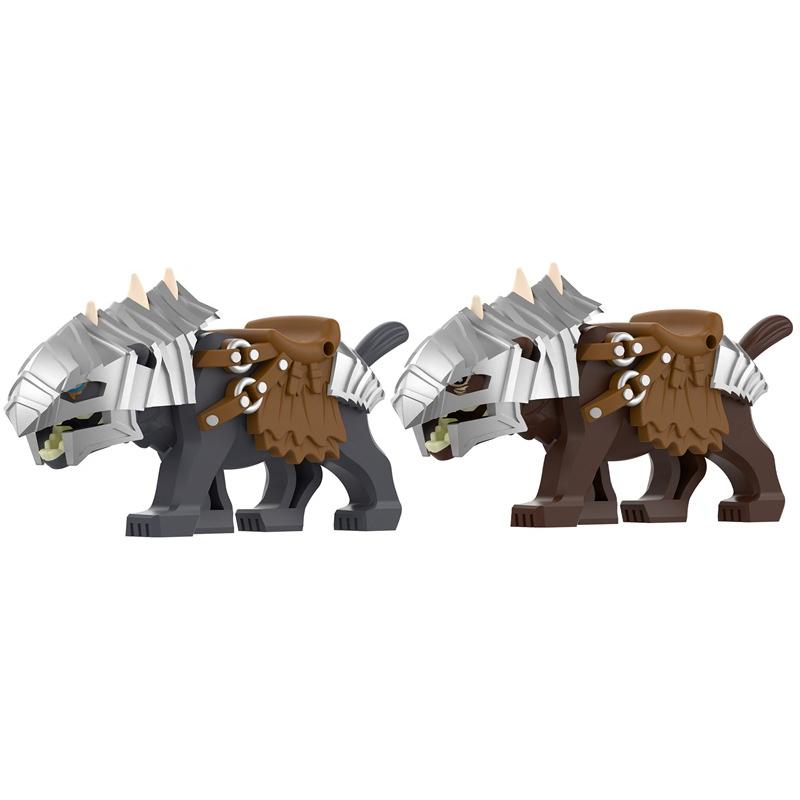 MOC Farm Zoo Animal Building Blocks Crocodile Shark Dolphin Chimpanzee Cow Leopard Educational Game Accessories Bricks Kids Toys