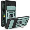 Für Google Pixel 6 Pro Hülle Google Pixel 6 Abdeckung Pixel 6 Magnetischer Ringhalter Rüstungs-Handyhülle Schiebende Kameraabdeckung Rückseite