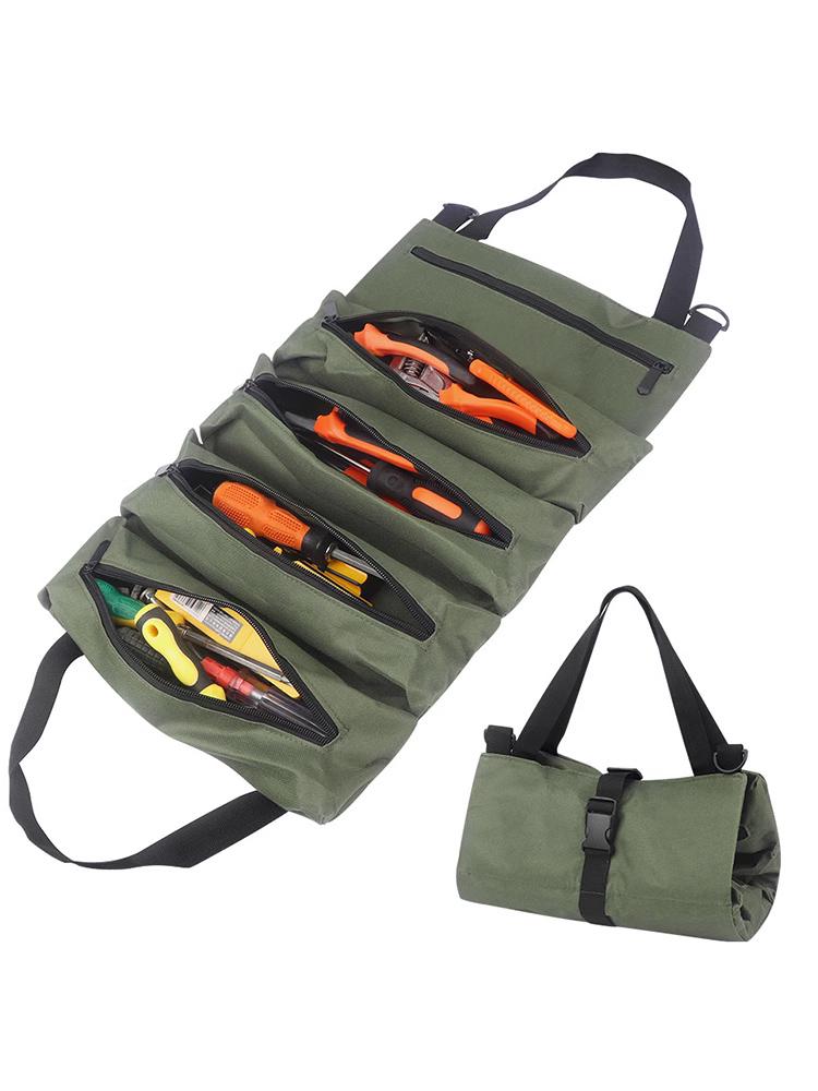 Verschleißfeste Canvas-Werkzeugtasche: Multifunktionaler Hardware-Organizer für Elektriker & Schreiner
