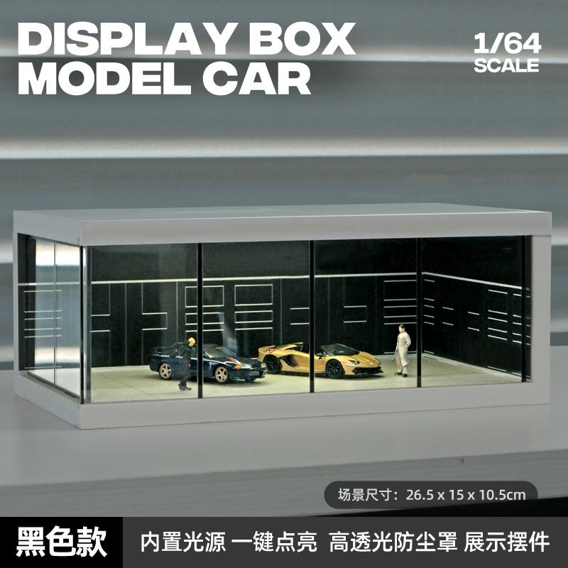 Collector 1/64 Garage Parking Lot Alloy Car Model Car Scene Storage Display Box Car Model Replica Collection Toys for Boys