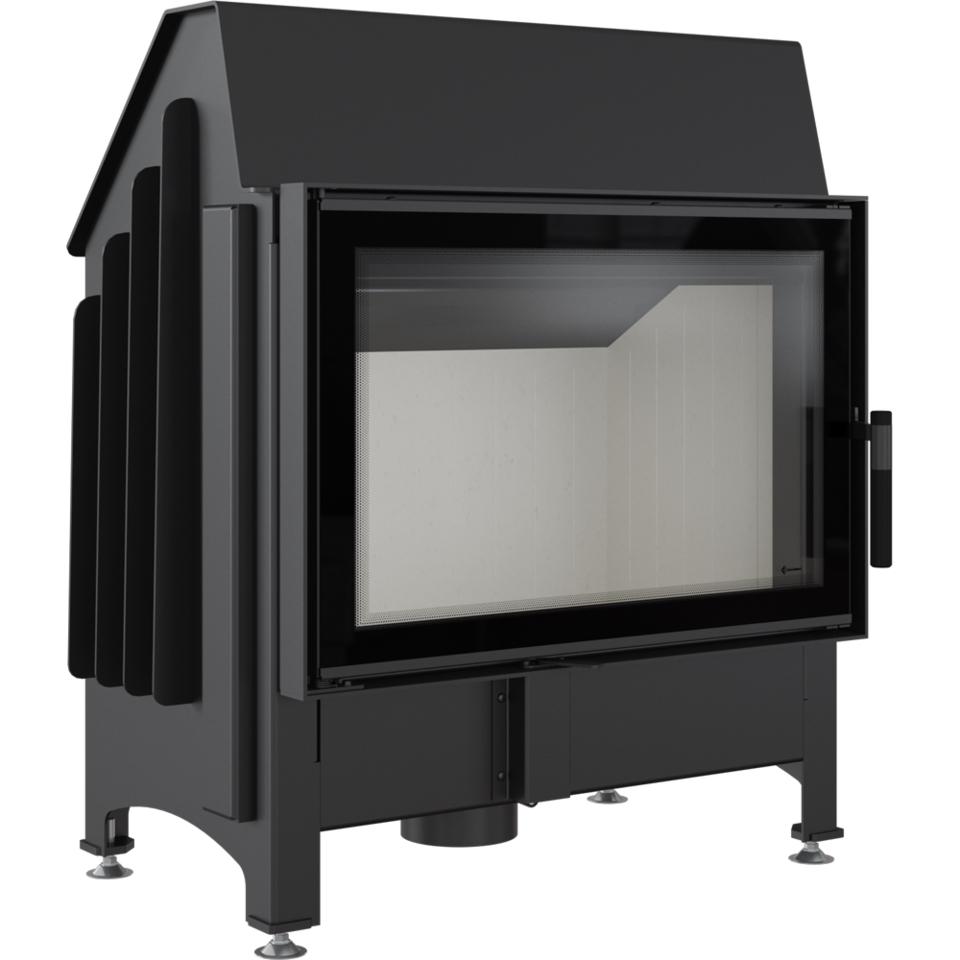 Steel Fireplace KRATKI ZIBI DECO 11 kW Ø 180 Installation Kit
