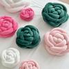 Back Cushion Nordic Style Rose Flower Shape Soft Comfortable Pillow Home Living Room Bedroom Office Decor