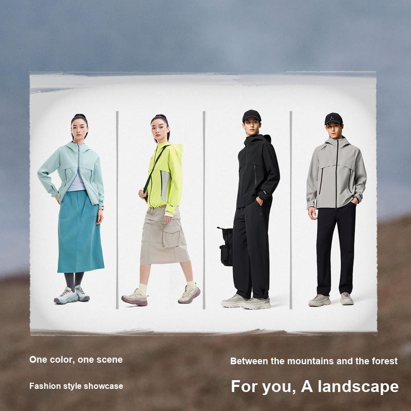 Li-Ning Outdoor CF Letter Zipper Hooded Versatile Casual Windproof Breathable Wear-Resistant Cold-Resistant Rainproof Jacket Unisex Jacket AEMW007-1