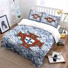 Blue Floral Tiles Pattern. Bedding Sets Duvet Cover Sets Duvet Covers Pillowcases(1 * Duvet Cover 2 * Pillowcases, Without Duvet Insert)
