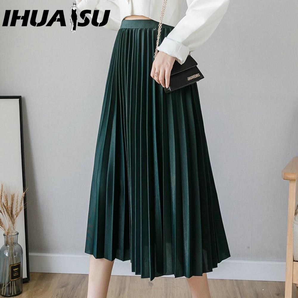 

IHUASU Женская Модная Повседневная Летняя Весенняя Юбка one size чёрный