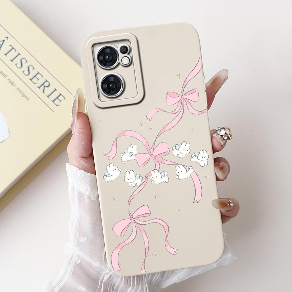 For OPPO Reno7 5G Elegant Sunflower Tulip Printed Phone Case For Oppo Reno 7 5G CPH2371 Soft Silicone Shockproof Cases