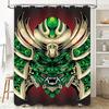 Tuniu Cool Japanese Oni Demon Shower Curtain Unique Art Room Bathroom Decor Black Design