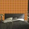 Autumn Plaid Wallpaper Orange, Gold and Peach 50x1000