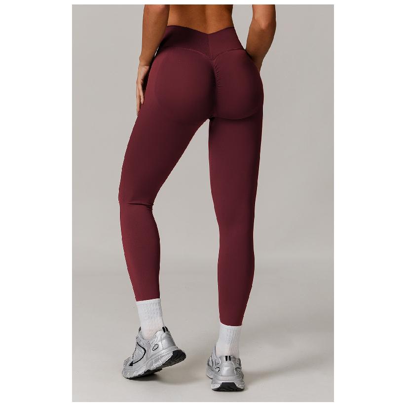 New High Waist and Hip Lifting Fitness Pants for Women, Tight and Seamless Yoga Pants, Elastic and Abdominal Tight Sports Pants