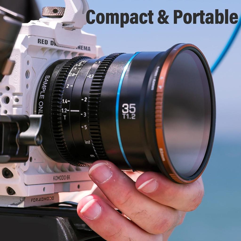 SIRUI Night Walker 35mm Cine Lens Large Diameter Manual Focus Lens L T1.2 (MS35L-B, Mount, Black)