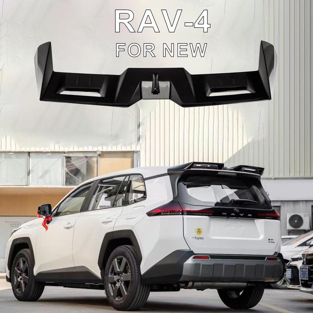 Fits 26 Models: Sixth-Gen RAV4/Wildlander Rongfang Sport Large Rear Spoiler - Drill-Free Rear Diffuser Top Wing