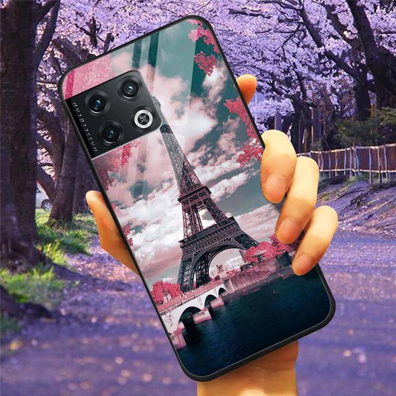 Für OnePlus 10 Pro 5G Hülle 6,7'' Gehärtetes Glas Sternenmarmor Harte Rückseite für One Plus 10Pro Funda Capa Oneplus10pro Coque