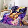 Pikachu  Print Flannel Blanket, High Quality Comfortable for All Seasons, Home Decor, Warmth and Comfort